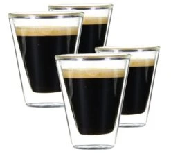 4 Verres Double Paroi Caffeino 8.5 Cl - BORMIOLI ROCCO