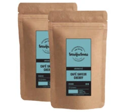 2x125g Café En Grain Saveur Cerise - Les Petits Torréfacteurs