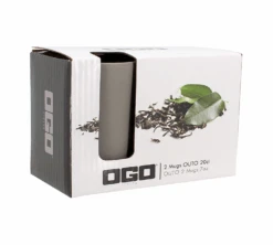 Mugs Isothermes OGO Living En Grès Gris 20cl X2 6 Mugs Isothermes OGO Living En Grès Gris 20cl X2 -DeLonghi Magasin 7912021 2