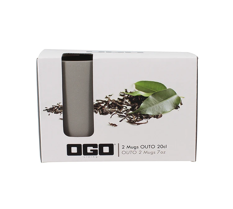 Mugs Isothermes OGO Living En Grès Gris 20cl X2 4 Mugs Isothermes OGO Living En Grès Gris 20cl X2 – Image 4