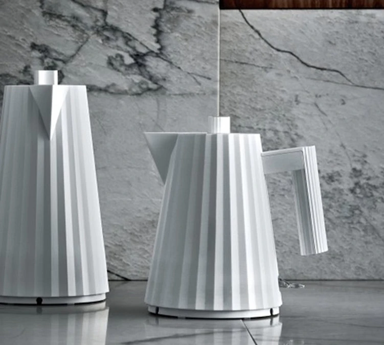 Set Petit Déjeuner Gamme Plissé Blanc ALESSI 2 Set Petit Déjeuner Gamme Plissé Blanc ALESSI – Image 2