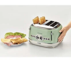 Grille Pain - Vintage 156 4 Fentes Vert- 00C015604AR0 - ARIETE -DeLonghi Magasin ariete grille pain 4 vert2