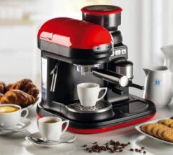 Machine Expresso Avec Broyeur ARIETE Moderna 1318 Rouge 9 Machine Expresso Avec Broyeur ARIETE Moderna 1318 Rouge -DeLonghi Magasin ariete moderna rouge 5