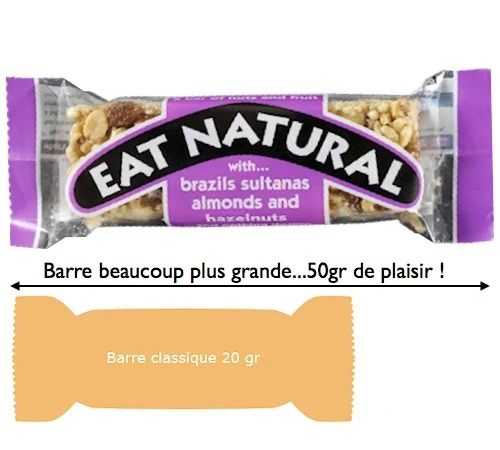 12 Barres Gourmandes Noix Du Brésil, Raisins, Amandes Et Noisettes - Eat Natural 2 12 Barres Gourmandes Noix Du Brésil, Raisins, Amandes Et Noisettes - Eat Natural – Image 2