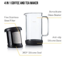 Carafe One Brew - Black - Barista&Co -DeLonghi Magasin bc carafe piston2