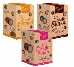 Pack Découverte - 3 Boîtes Distributrices De Crousti 135g - MONBANA