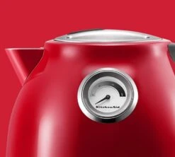 Bouilloire KitchenAid Rouge Pomme D'Amour 1,5L - 5KEK1522ECA + Offre Cadeau 13 Bouilloire KitchenAid Rouge Pomme D'Amour 1,5L - 5KEK1522ECA + Offre Cadeau -DeLonghi Magasin bouil zoom rouge