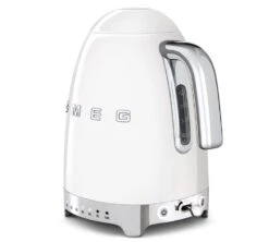 Bouilloire SMEG KLF04WHEU Blanc - Température Réglable + Offre Cadeau -DeLonghi Magasin bouilblc bouton