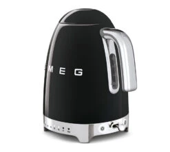 Bouilloire SMEG - Température Réglable - KLF04BLEU Noire 1,7 L + Offre Cadeau -DeLonghi Magasin bouilloire noire vernis smeg