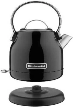Bouilloire KitchenAid Noire - Onyx - 1.25L + Offre Cadeau 10 Bouilloire KitchenAid Noire - Onyx - 1.25L + Offre Cadeau -DeLonghi Magasin bouilloire sans fil noir onyx