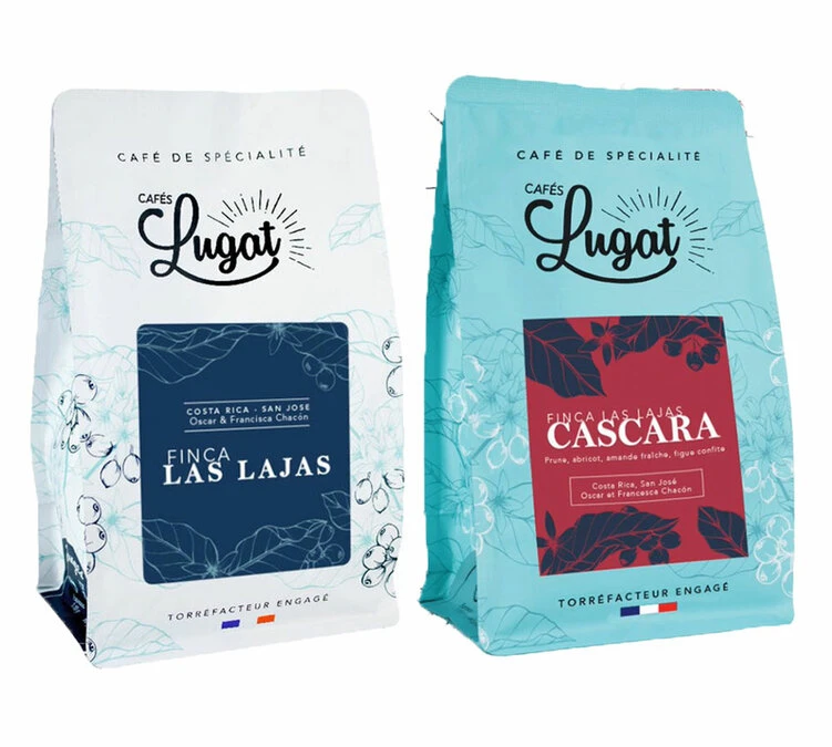 Pack Découverte Café En Grain Et Cascara Finca Las Lajas - CAFES LUGAT 1 Pack Découverte Café En Grain Et Cascara Finca Las Lajas - CAFES LUGAT