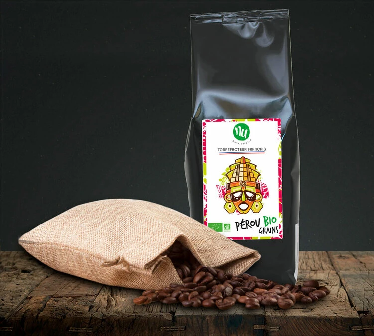 1kg Café En Grain Pérou Bio 100% Arabica - NU 2 1kg Café En Grain Pérou Bio 100% Arabica - NU – Image 2