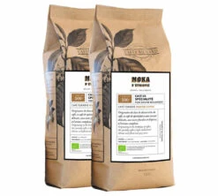 2x500g Café En Grain Bio Moka D'Ethiopie - CAFES RICHARD