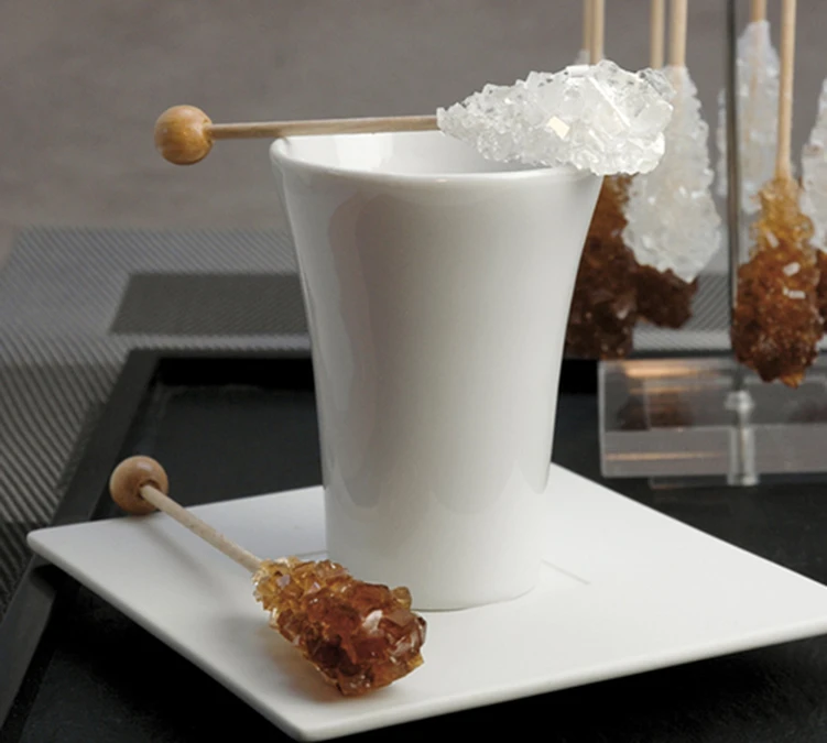 10 Bâtonnets Pour Expresso - Blanc Et Ambre - CANASUC 2 10 Bâtonnets Pour Expresso - Blanc Et Ambre - CANASUC – Image 2