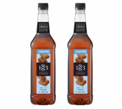 Sirop 1883 Routin Caramel Nature Sans Sucre - Bouteille Plastique - 1L X2