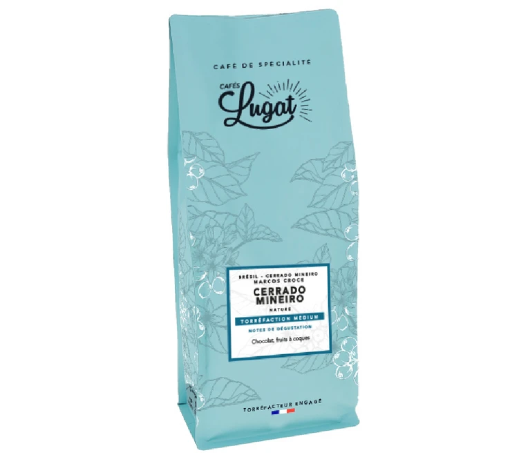 1kg Café En Grain Brésil Cerrado Mineiro - CAFES LUGAT 1 1kg Café En Grain Brésil Cerrado Mineiro - CAFES LUGAT