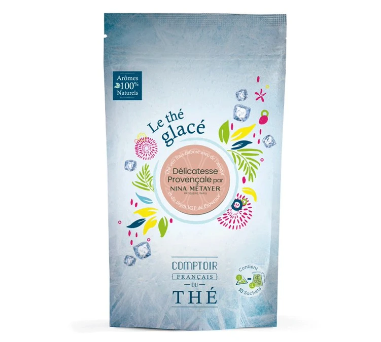 Thé Glacé Délicatesse Provençale Par Nina Métayer 10 Sachets - COMPTOIR FRANCAIS DU THÉ 1 Thé Glacé Délicatesse Provençale Par Nina Métayer 10 Sachets - COMPTOIR FRANCAIS DU THÉ