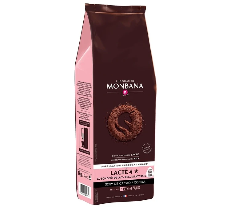 Boisson Lactée 4 étoiles Chocolat En Poudre 1 Kg - Monbana 1 Boisson Lactée 4 étoiles Chocolat En Poudre 1 Kg - Monbana