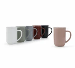 Mug Minima Stone Rose 50 Cl Avec Infuseur Inox - VIVA SCANDINAVIA -DeLonghi Magasin collection minima