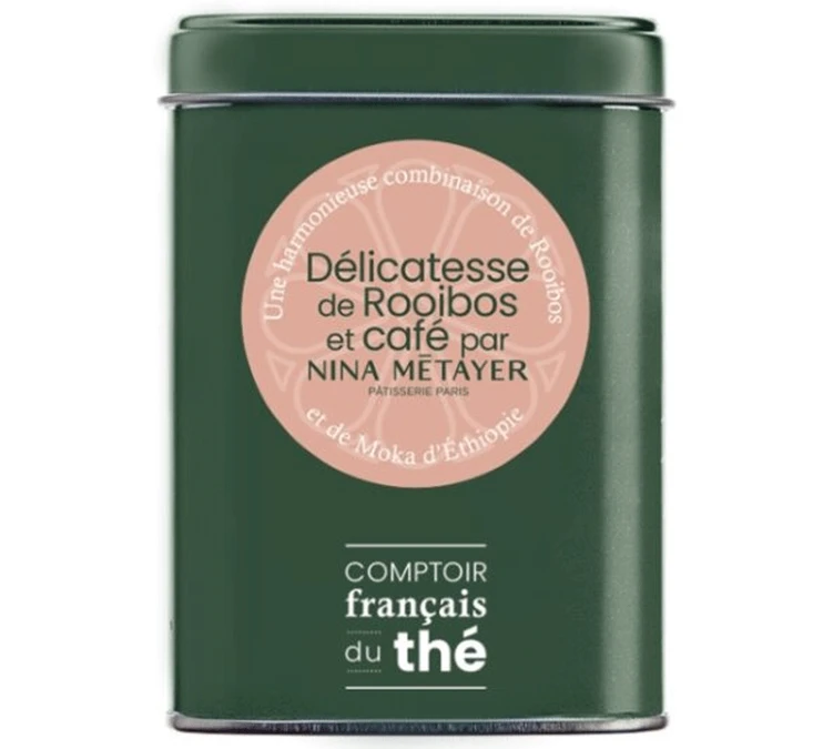 Rooibos Délicatesse Rooibos Café Par Nina Métayer Boite Vrac 90 G - COMPTOIR FRANÇAIS DU THÉ 1 Rooibos Délicatesse Rooibos Café Par Nina Métayer Boite Vrac 90 G - COMPTOIR FRANÇAIS DU THÉ