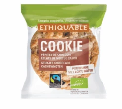 90 Cookies Pépite De Chocolat Et Noix De Cajou En Sachet Individuel Bio - ETHIQUABLE