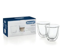Verres- DELONGHI - Pour Cappuccino 19cl X2 -DeLonghi Magasin delonghi cappu 2
