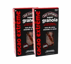 2 Boites De Super Granola Noix De Coco, Amandes Et Cacao 850 G - EAT NATURAL