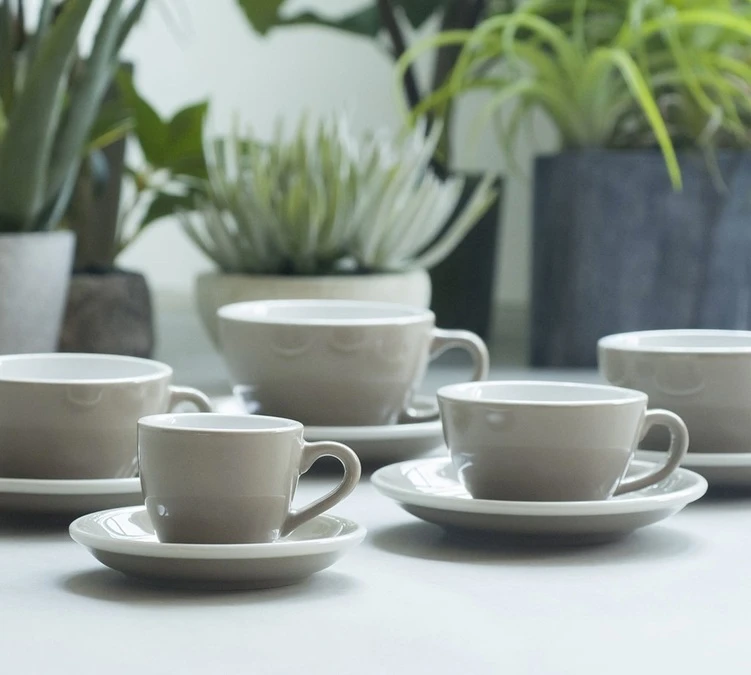 6 Tasses Café Latte Et Sous-tasses Egg 30 Cl Rouge - Loveramics 6 6 Tasses Café Latte Et Sous-tasses Egg 30 Cl Rouge - Loveramics – Image 6