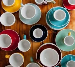 6 Tasses Cappuccino Et Sous-tasses Egg 20 Cl River Blue - Loveramics 11 6 Tasses Cappuccino Et Sous-tasses Egg 20 Cl River Blue - Loveramics -DeLonghi Magasin egg collection 10