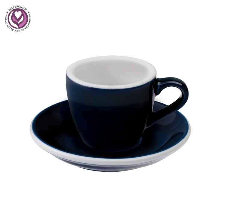 Tasses - LOVERAMICS - Espresso Et Sous-tasses Egg Denim 8cl X6 2 Tasses - LOVERAMICS - Espresso Et Sous-tasses Egg Denim 8cl X6 – Image 2