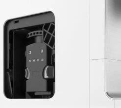 SMEG Blanc BCC01WHMEU -DeLonghi Magasin expresso broyeur smeg bcc01whmeu profil