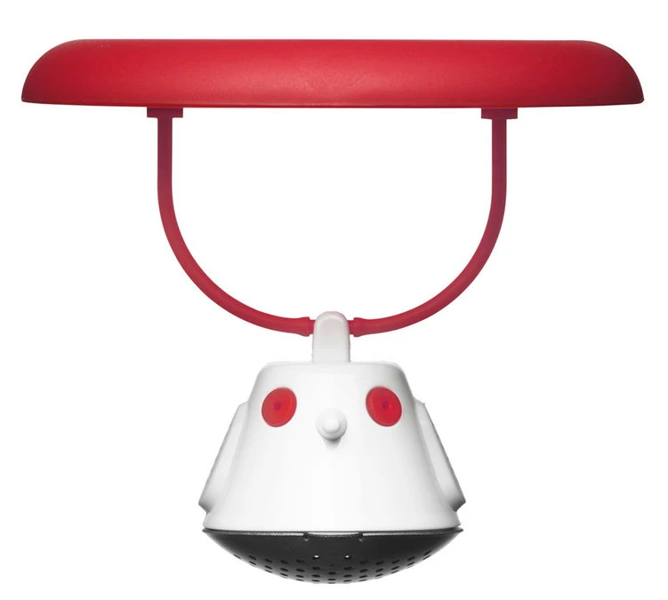 Tasse En Verre 40cl Et Couvercle Infuseur à Thé Birdie Rouge - QDO 2 Tasse En Verre 40cl Et Couvercle Infuseur à Thé Birdie Rouge - QDO – Image 2