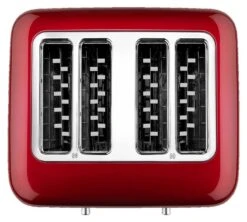 Toaster KitchenAid 5KMT4205ECA Artisan Rouge Pomme D'Amour - 4 Fentes -DeLonghi Magasin gp rouge haut