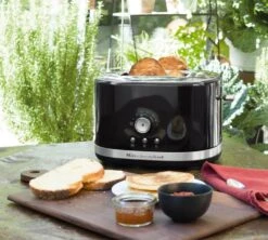 Toaster KitchenAid 5KMT2116EER Noir Onyx 2 Fentes -DeLonghi Magasin gpamb noir