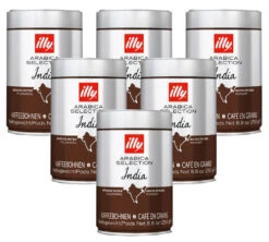 Lot Café En Grains Illy Monoarabica Inde - 6x250g - Illy
