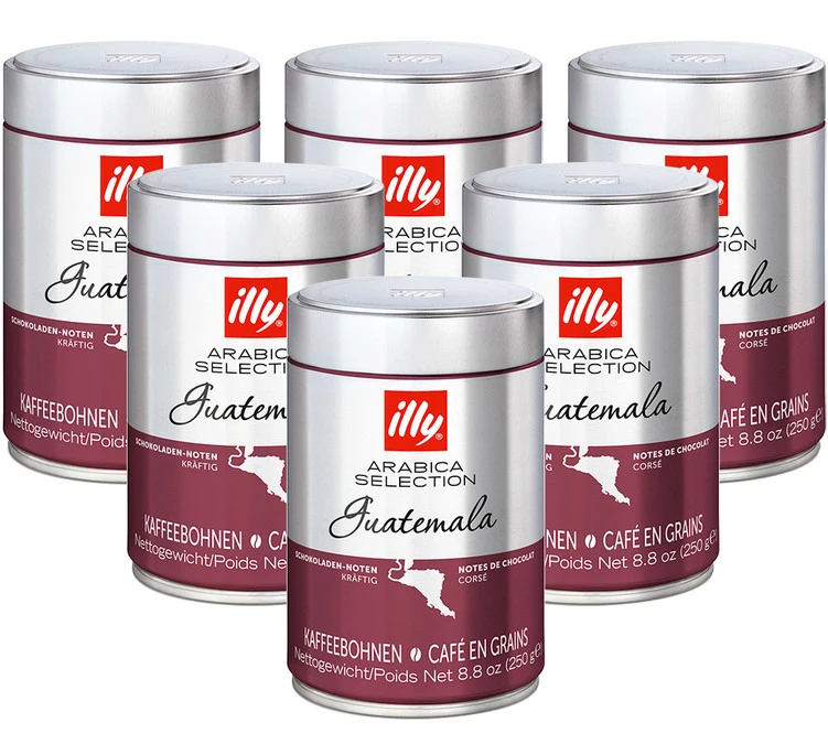 Café En Grains Illy Monoarabica Guatemala - 6x250g - Illy 1 Café En Grains Illy Monoarabica Guatemala - 6x250g - Illy
