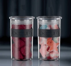 4 Bocaux Noirs - Conservation PC PRESSO - 25 Cl -BODUM 6 4 Bocaux Noirs - Conservation PC PRESSO - 25 Cl -BODUM -DeLonghi Magasin image secondaire boite 2.0