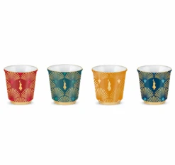4 Tasses Déco Glamour - 33 Cl - BIALETTI -DeLonghi Magasin image secondaire tasses 1.0