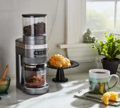 Moulin à Café KITCHENAID Artisan 5KCG8433EMS Gris étain -DeLonghi Magasin kitchenaid moulin gris 4