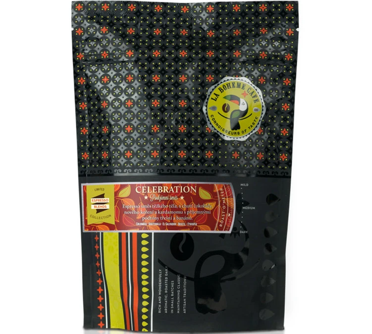 Café En Grains - Célébration 100% Arabica- La Bohème Café - 226g 1 Café En Grains - Célébration 100% Arabica- La Bohème Café - 226g