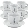 6 Tasses Et Sous-tasses Cappuccino Bazzara - 15cl