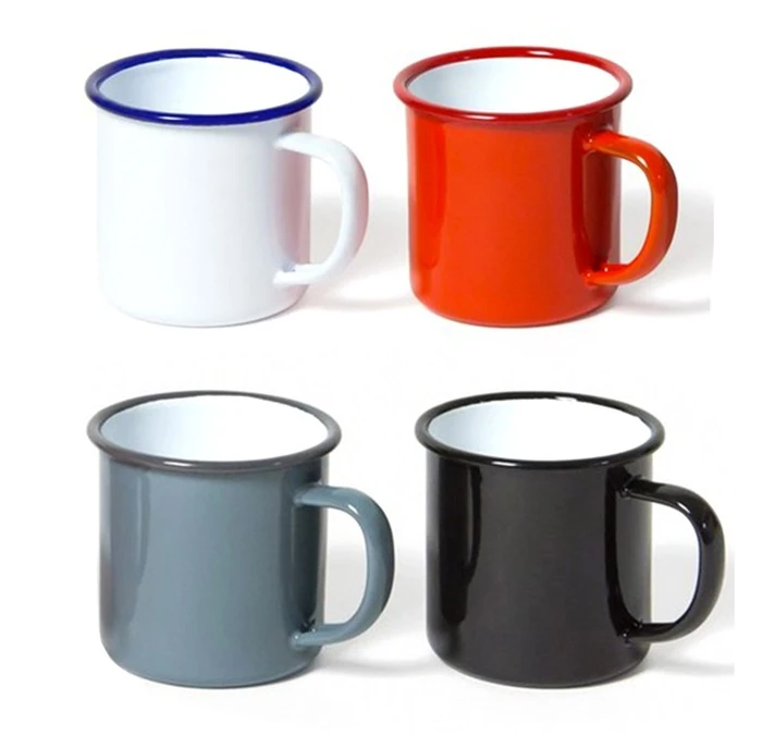 Lot De 4 Mugs 35 Cl - FALCON ENAMELWARE 1 Lot De 4 Mugs 35 Cl - FALCON ENAMELWARE