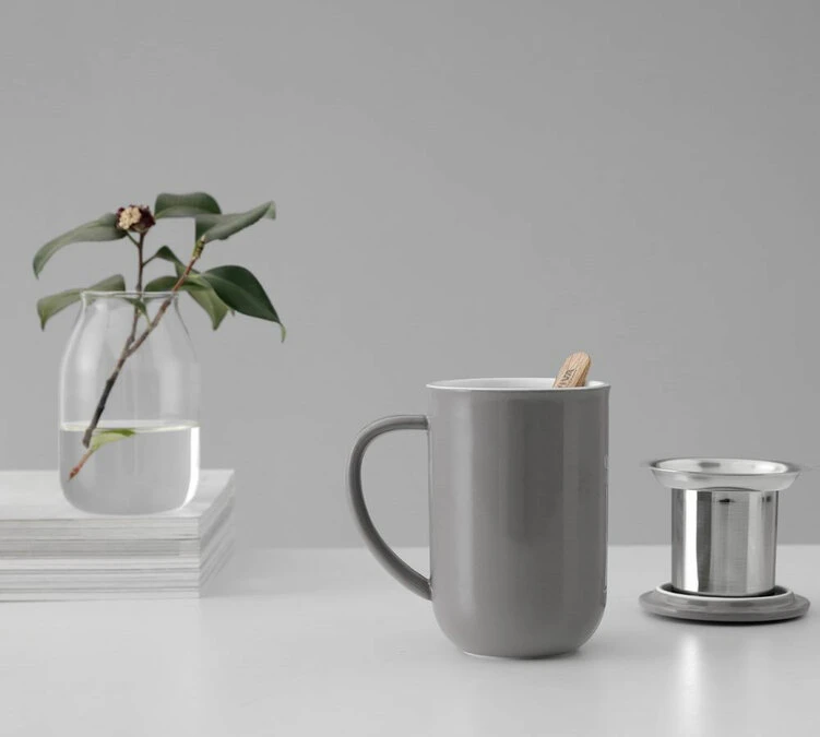 Mug Minima Wool Grey 50 Cl Avec Infuseur Inox - VIVA SCANDINAVIA 5 Mug Minima Wool Grey 50 Cl Avec Infuseur Inox - VIVA SCANDINAVIA – Image 5