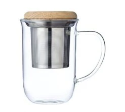 Mug Avec Infuseur VIVA Scandinavia Avec Couvercle En Bois - 35 Cl