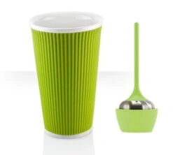 Lot Mug Ondulé 45cl Vert + Infuseur à Thé - Les Artistes Paris