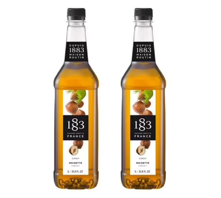 Sirop 1883 Routin Noisette - Bouteille Plastique - 1L X2 1 Sirop 1883 Routin Noisette - Bouteille Plastique - 1L X2