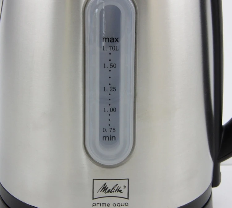 Bouilloire Melitta Prime Aqua Noir Inox 1.7L 3 Bouilloire Melitta Prime Aqua Noir Inox 1.7L – Image 3