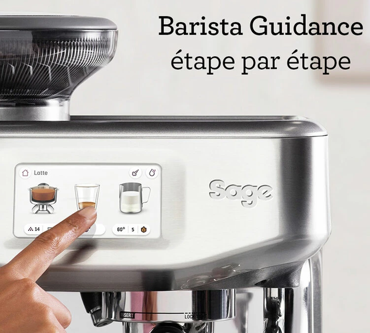 Machine Expresso SAGE Barista Touch Impress SES881BTR4FEU1 Inox Noir Truffe 3 Machine Expresso SAGE Barista Touch Impress SES881BTR4FEU1 Inox Noir Truffe – Image 3
