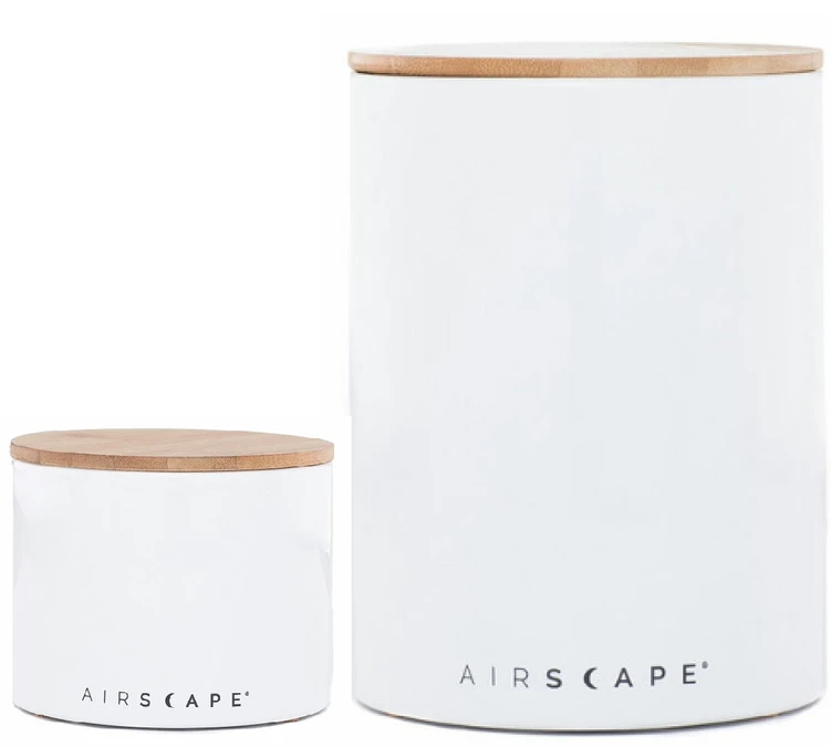 Lot 2 Boites De Conservation Céramique AIRSCAPE - Avec Vide D'air - Blanche - 500g Et 250g 1 Lot 2 Boites De Conservation Céramique AIRSCAPE - Avec Vide D'air - Blanche - 500g Et 250g