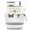 Machine Expresso SMEG EGF03CREU Crème Années 50 Avec Moulin Intégré